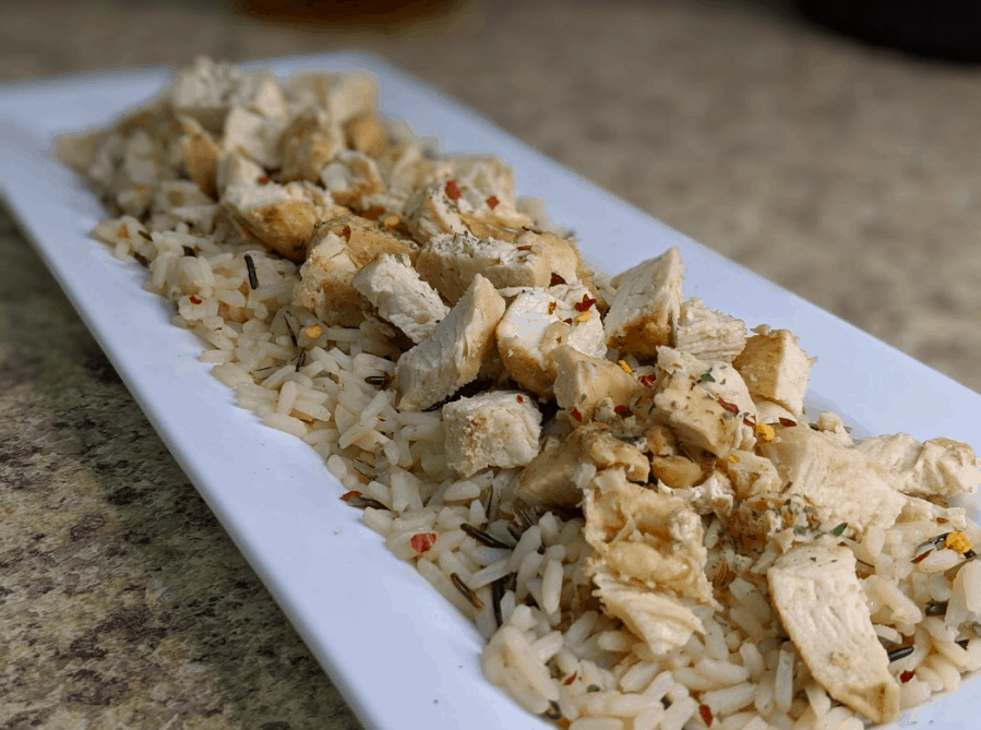 instant pot saucy chicken and rice