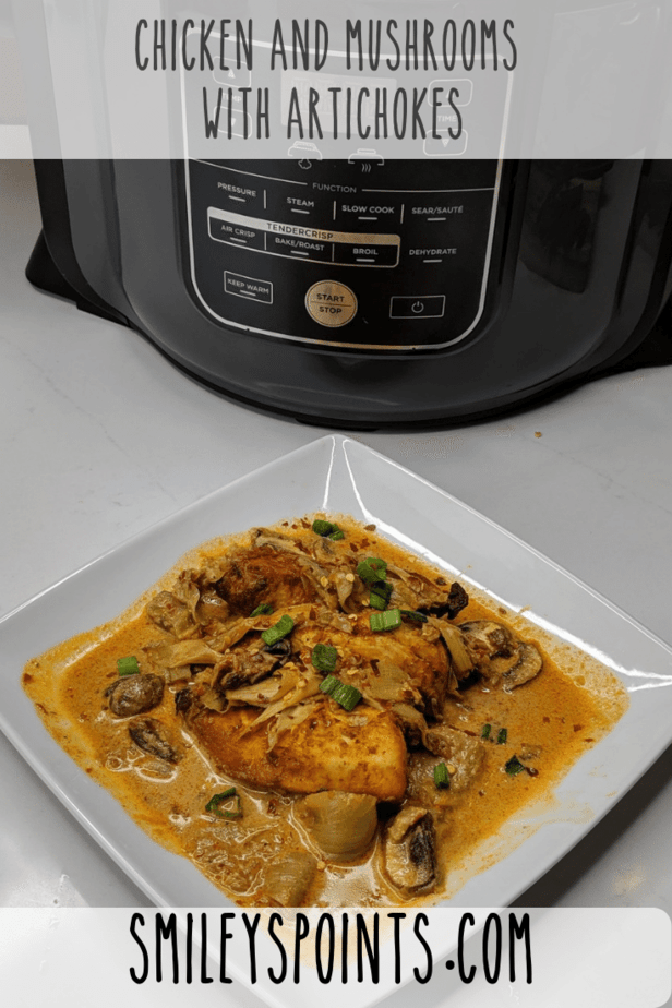 Braised Chicken with Mushrooms and Artichokes