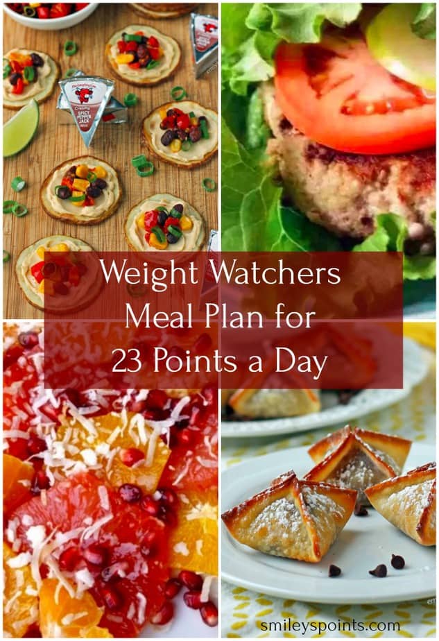Weight Watchers Meal Plan for 23 Points a Day (Week #1)