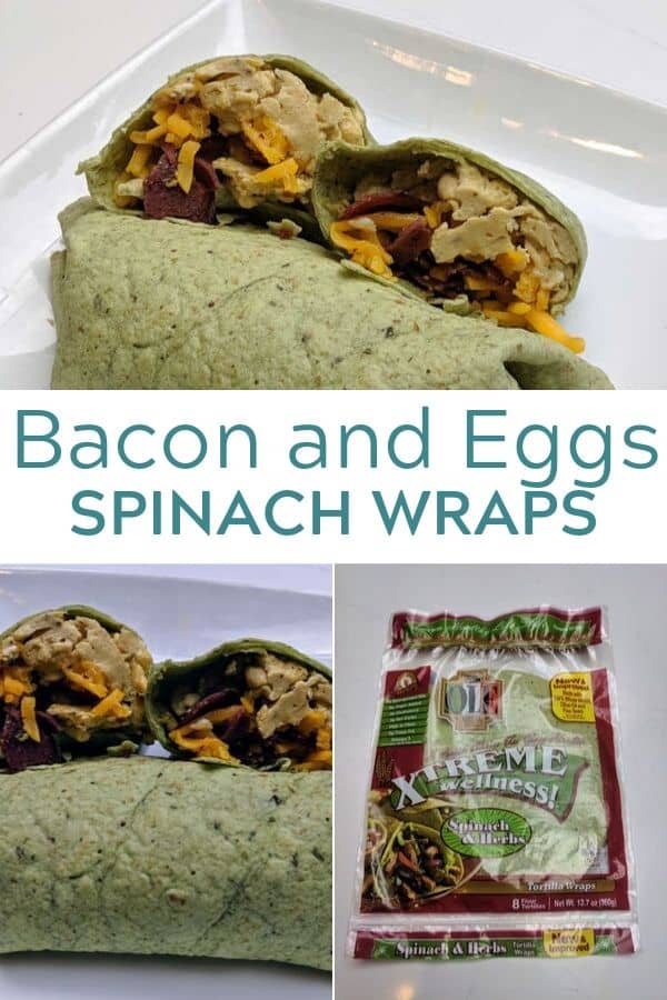 Bacon and Egg Spinach Wrap