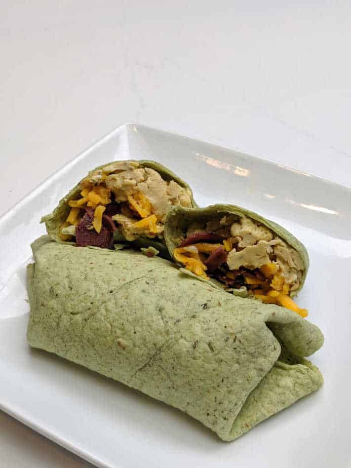 Bacon-and-Egg-Spinach-Wrap