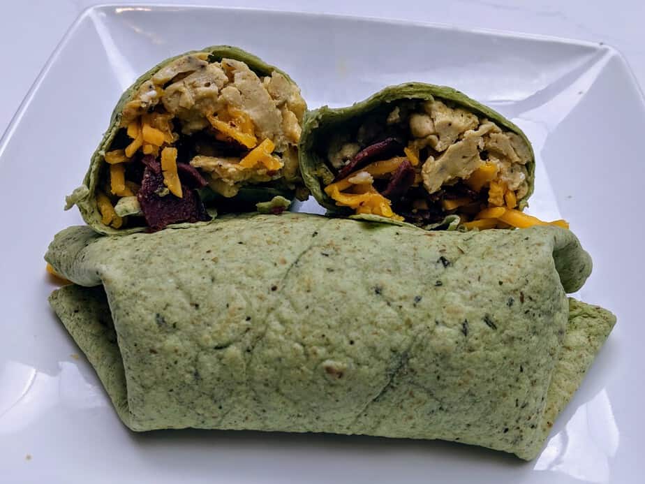 Egg-and-Bacon-Spinach-Wrap