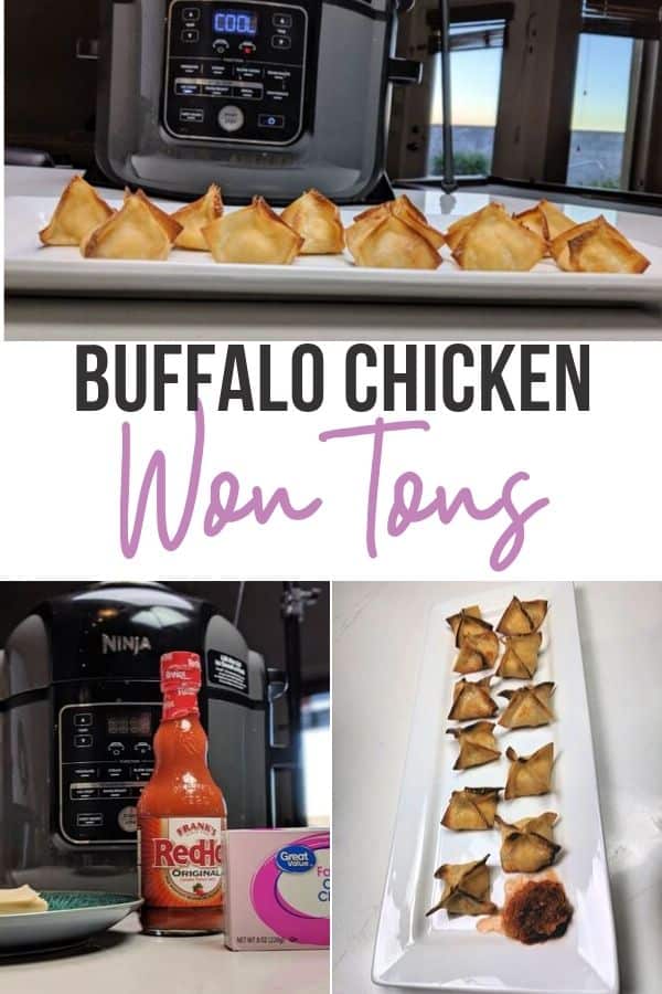 Buffalo Chicken Wontons Collage