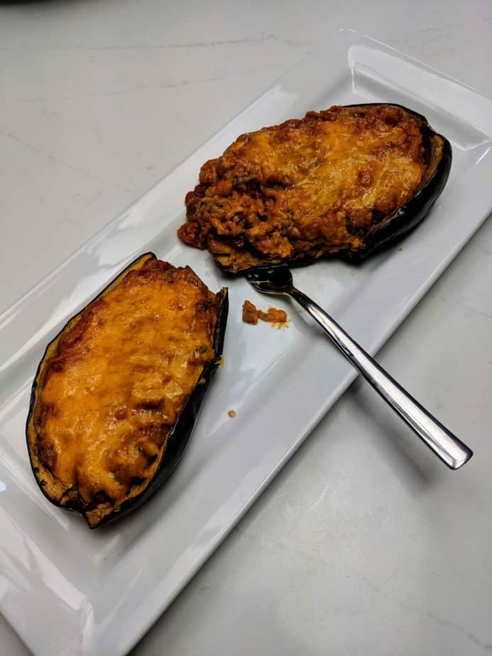 Stuffed Eggplant - Smiley's Points