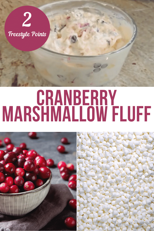 Cranberry Marshmallow Fluff – 2 Point Weight Watchers Dessert
