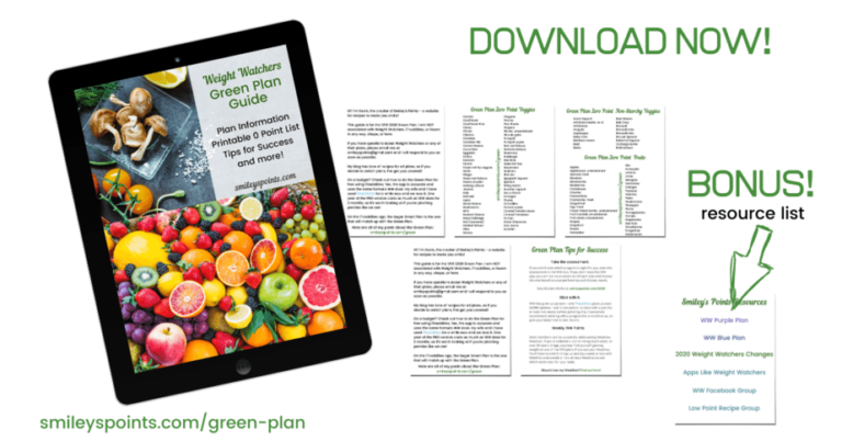 Weight Watchers Green Plan: Zero Point Food List and Printable Guide