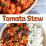 collage of tomato stew