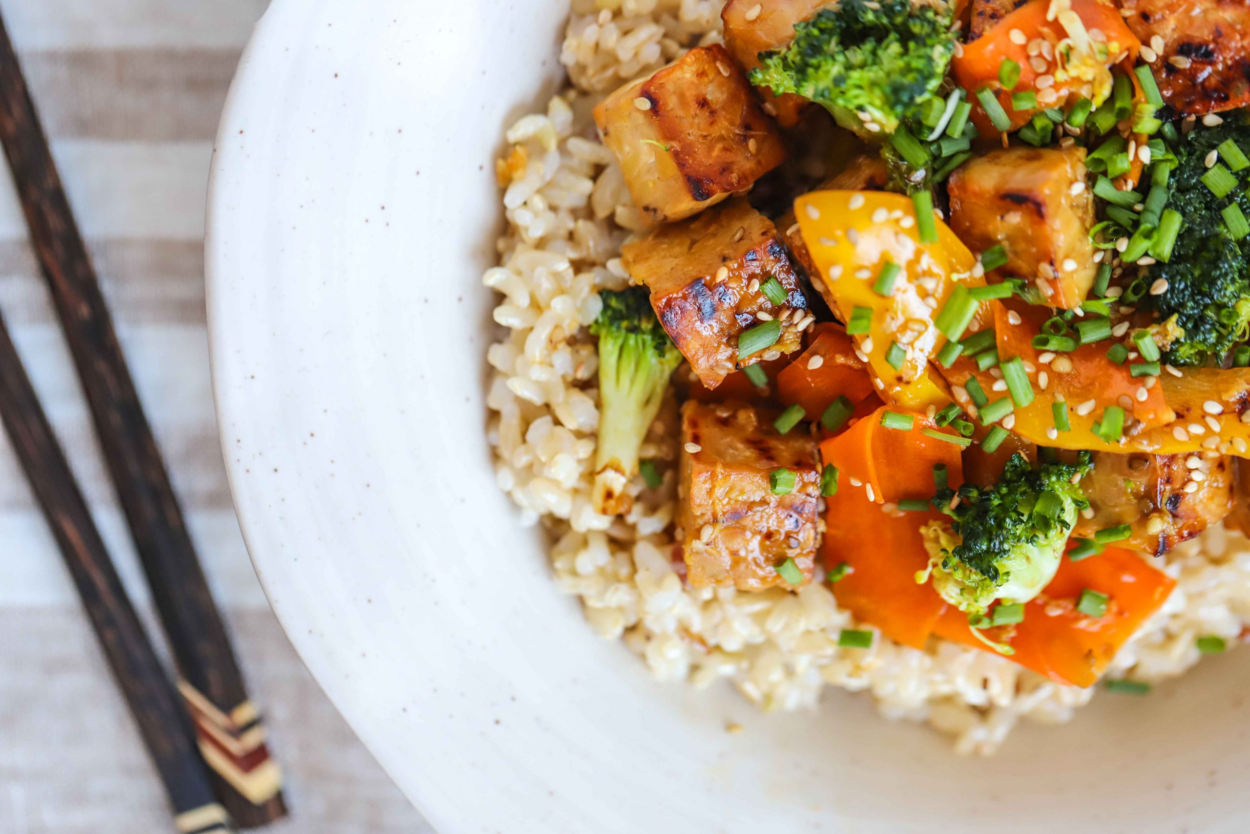 Tempeh stir-fry