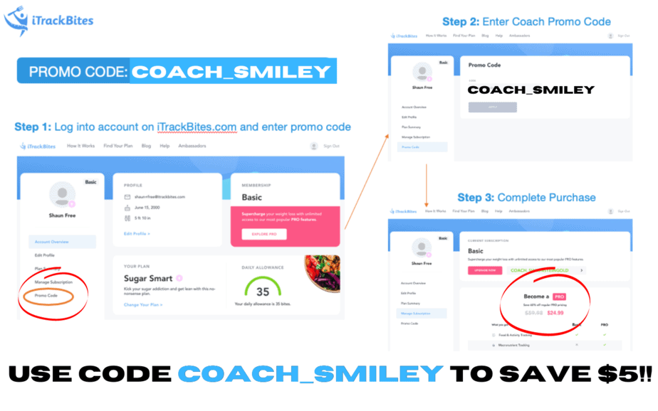 How to Use a Healthi formerly iTrackBites Promo Code Smileys Points