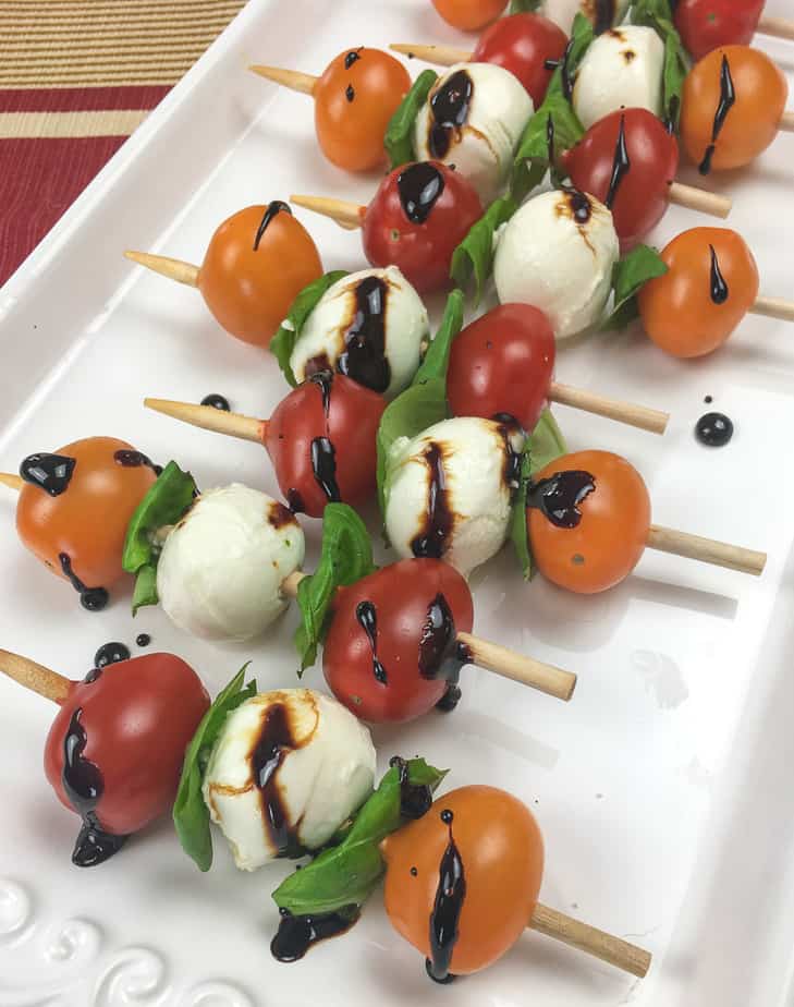 Strawberry Caprese Skewers Smileys Points