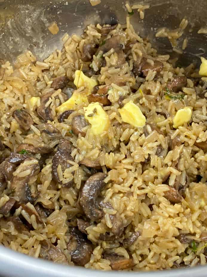 How to Make Instant Pot Rice & Mushrooms