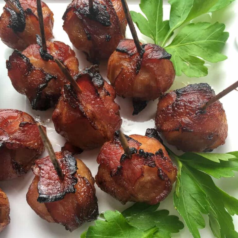 BaconWrapped Water Chestnuts Smiley's Points