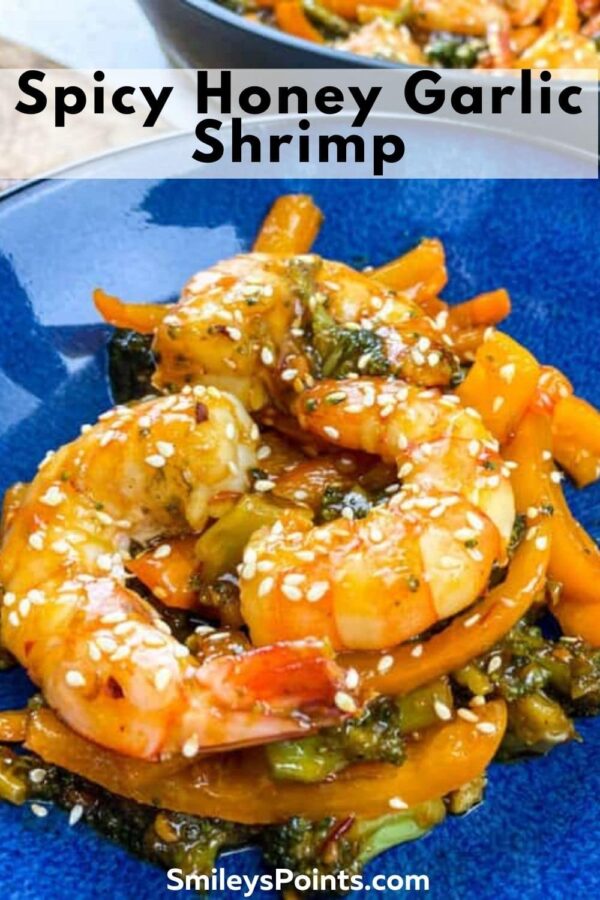 Spicy Honey Garlic Shrimp and Broccoli Skillet - Smiley's Points