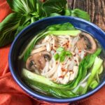 Sous Vide Chicken and Bok Choy Soup