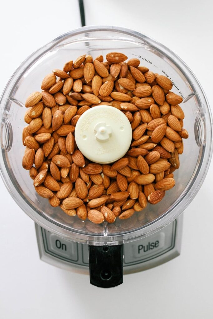 Raw Almonds In Food Processor
