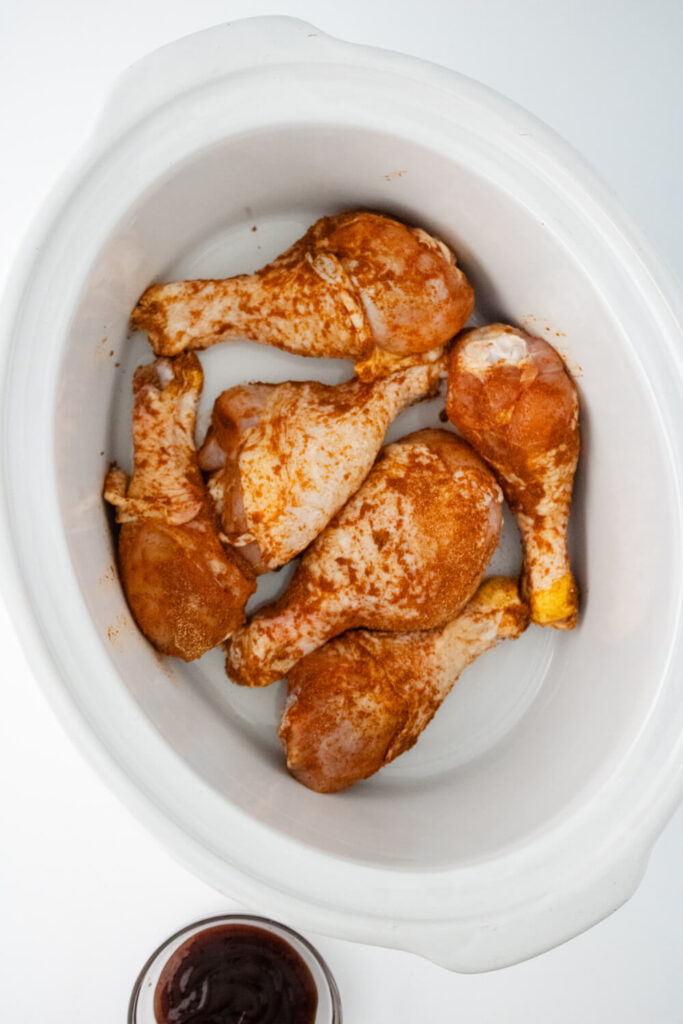 Sprinkled seasoning blend evenly over the chicken legs