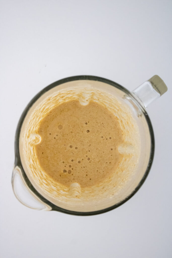 batter resting in the blender